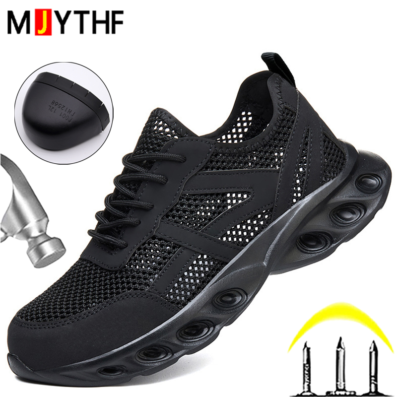 Sneakers Care - Breathable Men Work Safety Shoes Lightweight
