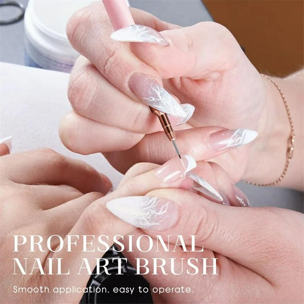 5PCS Nail Art Liner Brush Set  - Brush Bristle Set 评论和价格