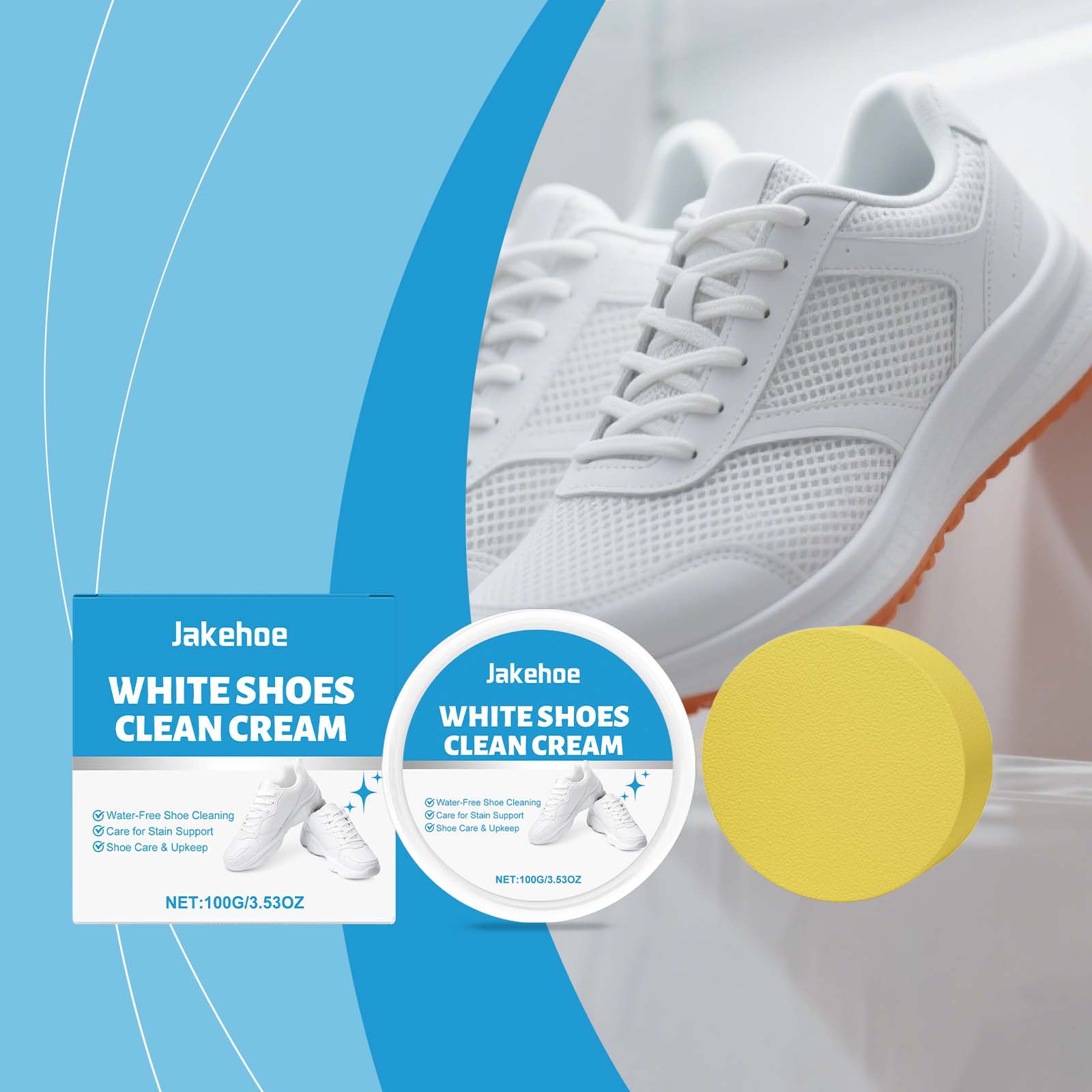 White Shoe Cleaner Cream Sneak - Sneaker Care Whitener 评论和价格