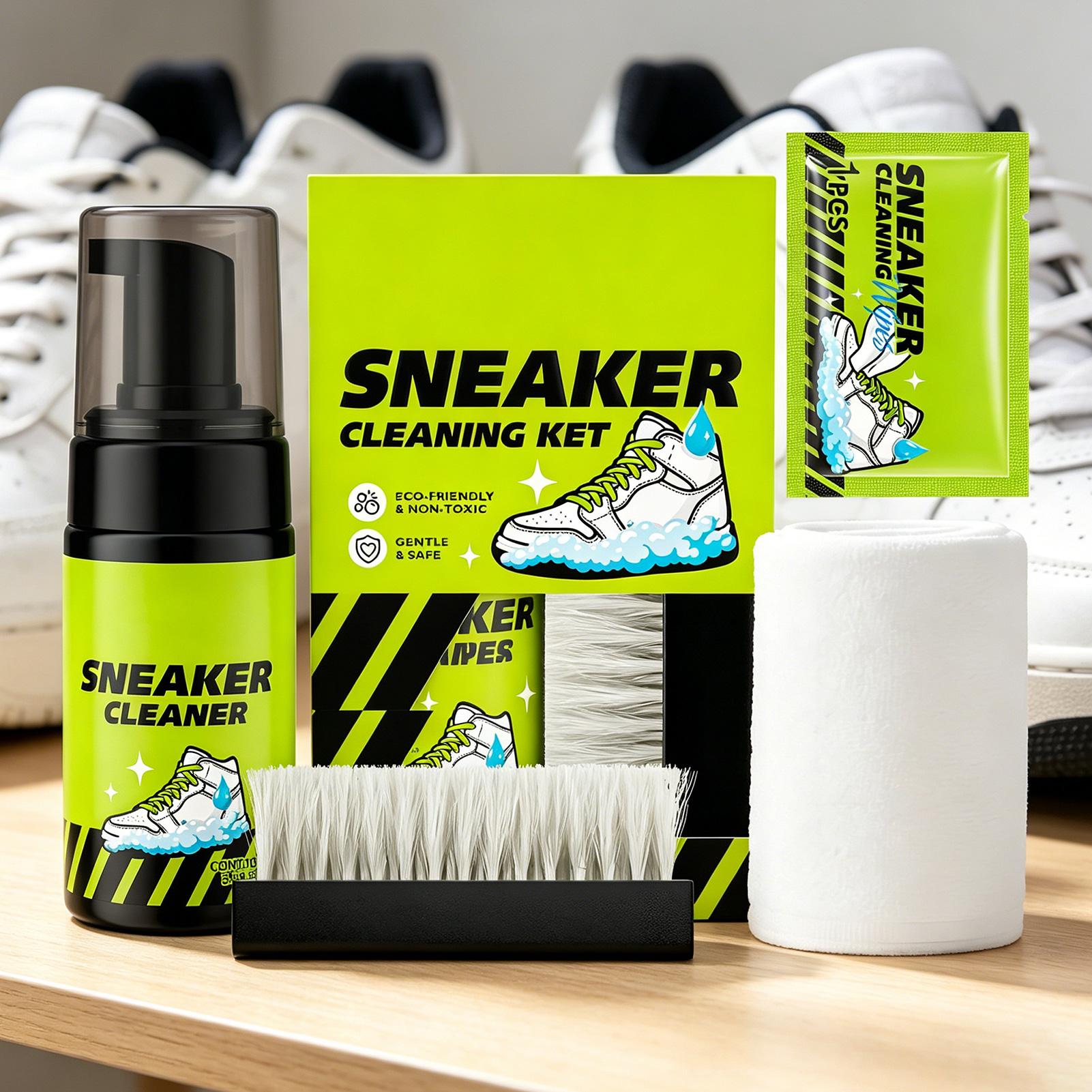 Sneaker Cleaner 4 Pieces 100ml - Sneaker Care White 评论和价格