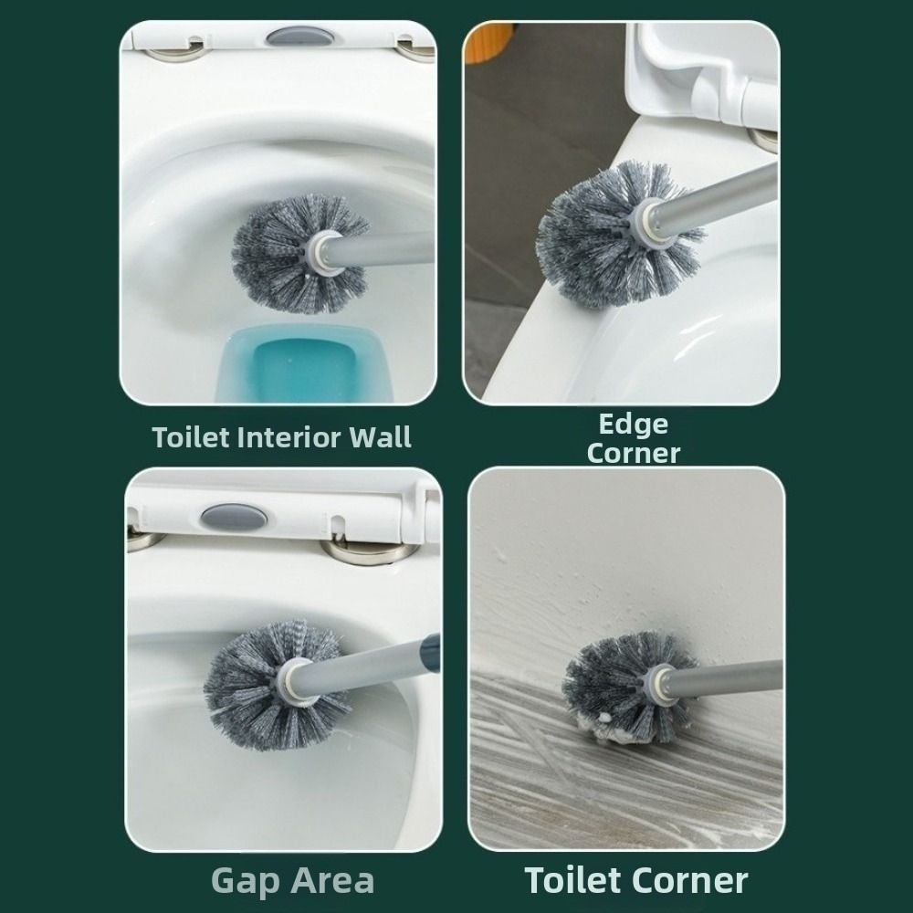 Ergonomic Wall Mount Toilet Br - Brush Bristle Set 评论和价格
