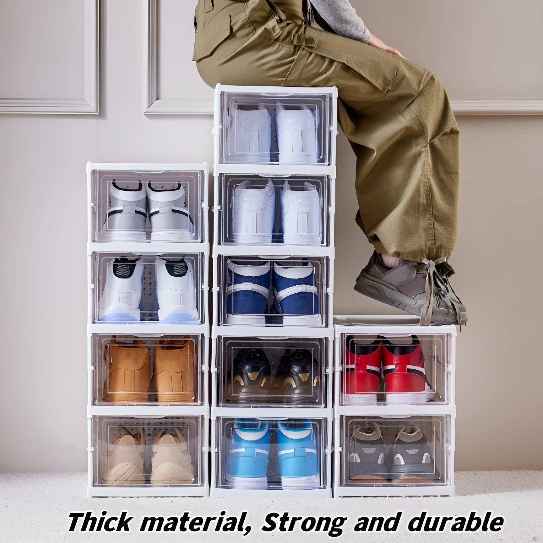 6 Layers Shoes Box Foldable Tr - Sneaker Care Box 评论和价格
