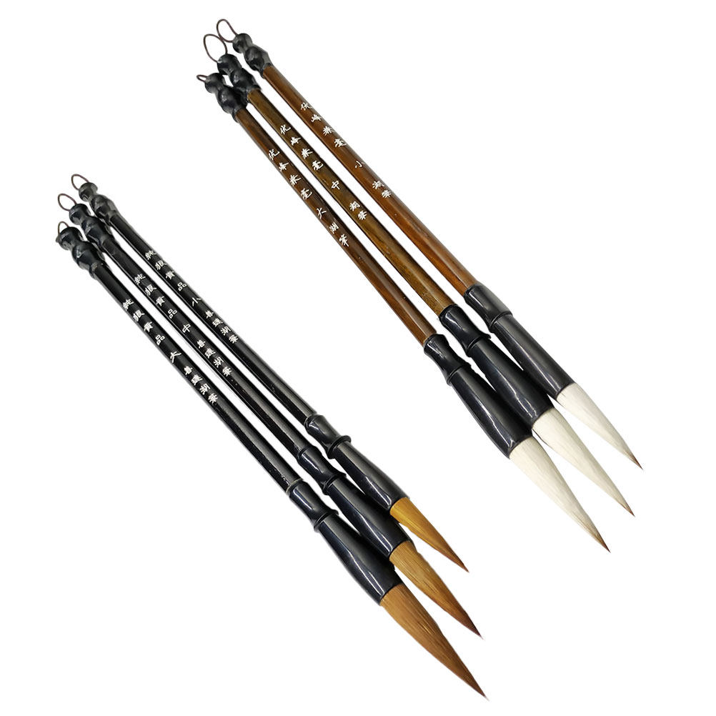 6Pcs Chinese Calligraphy Brush - Brush Bristle Set 评论和价格