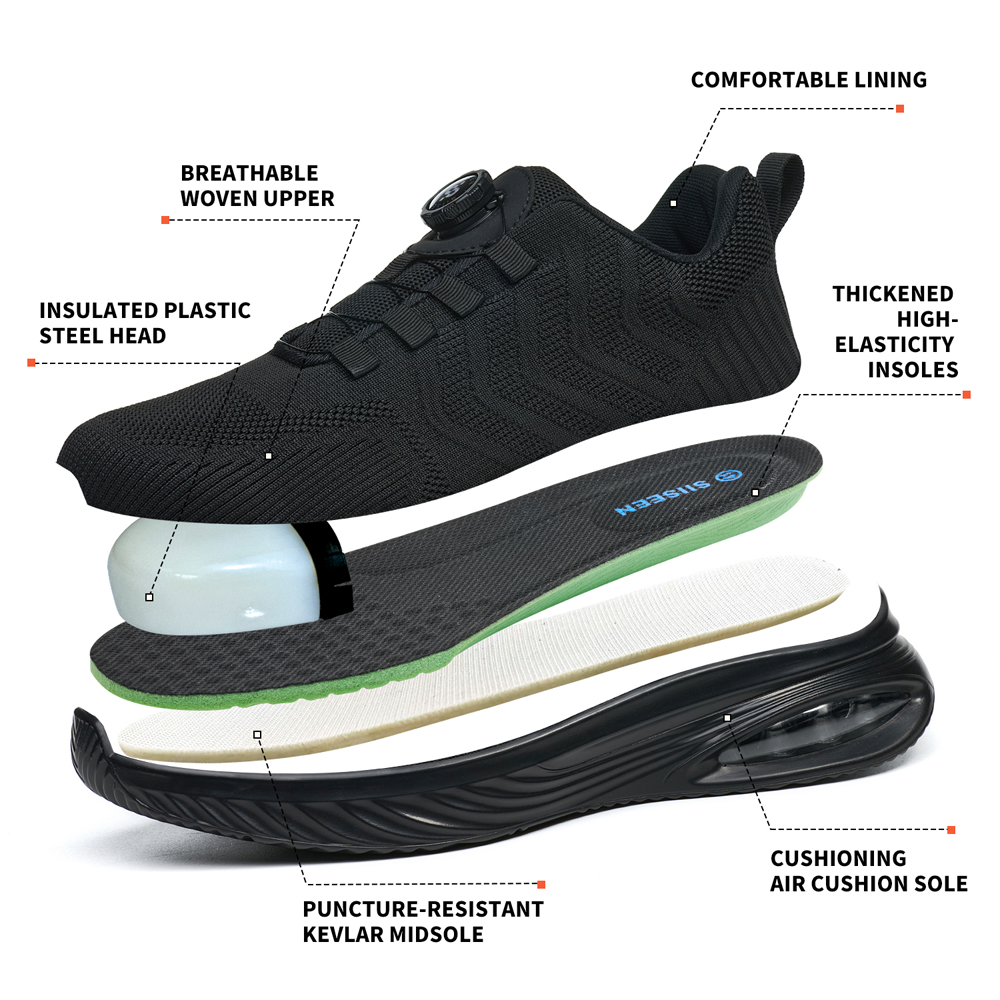Rotating Button Safety Shoes M - Sneakers Care 评论和价格