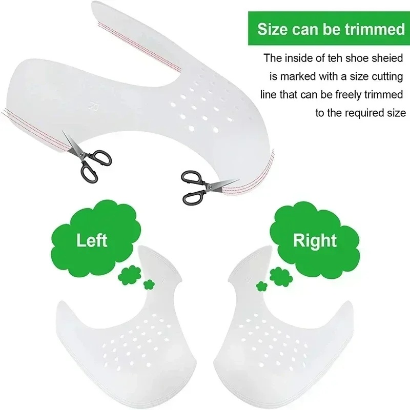 2 Pair Anti Crease Shoe Head P - Sneaker Care Crease Protector 评论和价格
